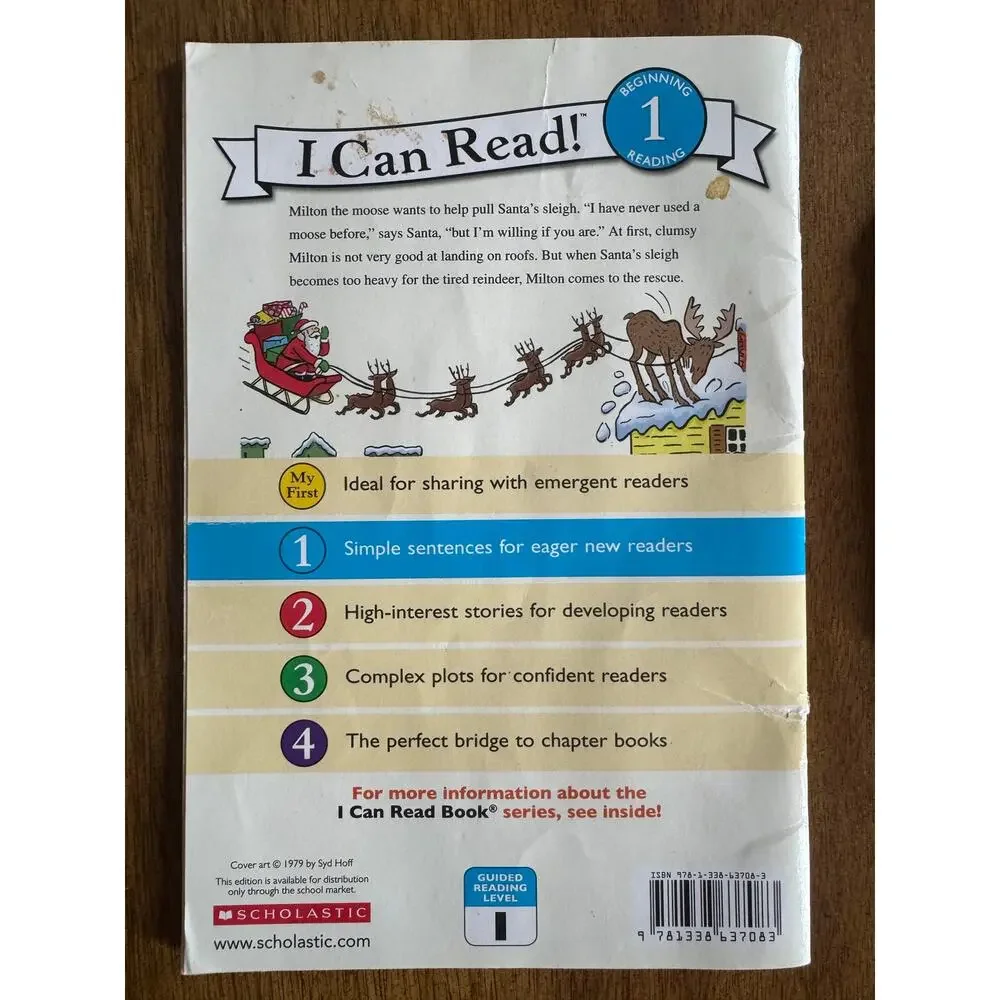 Scholastic Christmas Kids Book Lot 5 Mooseltoe Santa's Moose Black Lagoon